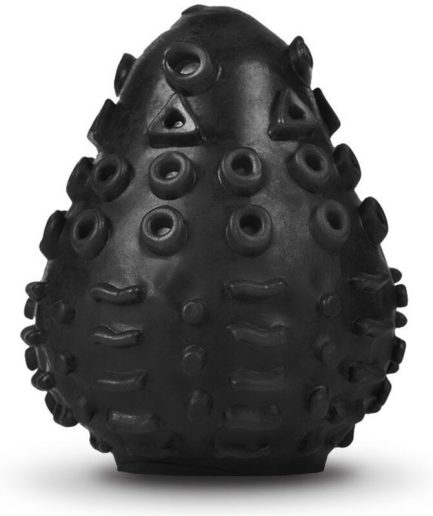 G-VIBE - HUEVO MASTURBADOR TEXTURADO REUTILIZABLE NEGRO