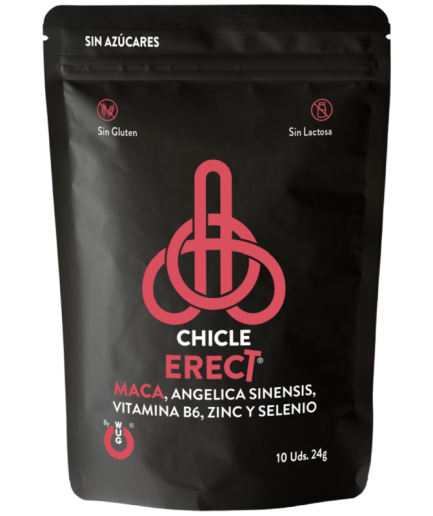 WUG SEX SENSE - ERECT CHICLE POTENCIADOR ERECCIÓN 10 UNIDADES