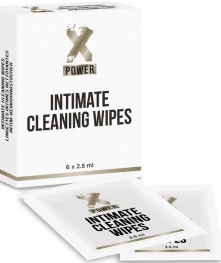 XPOWER - INTIMATE CLEANING WIPES TOALLITAS LIMPIEZA INTIMA 6 UNIDADES