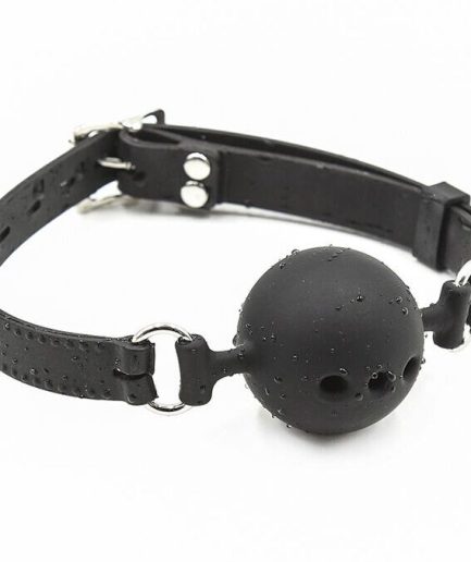 OHMAMA FETISH - MORDAZA BOLA TRANSPIRABLE SILICONA TALLA L