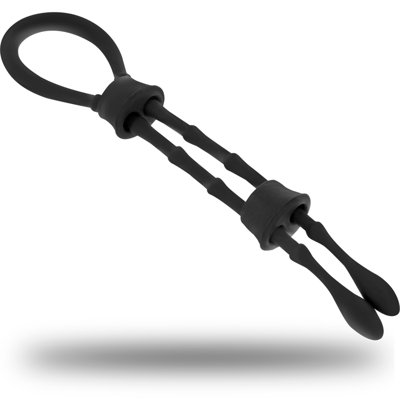 OHMAMA FETISH - SILICONE CORD COCK AND TESTICLES RING