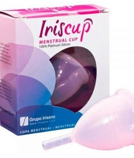 IRISCUP - COPA MESTRUAL ROSA PEQUEÑA + BOLSA ESTERILIZADORA GRATIS