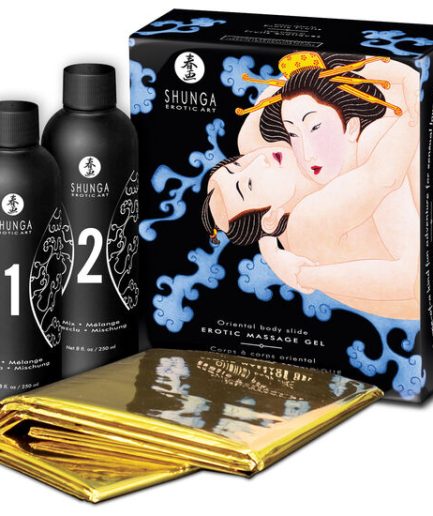SHUNGA - GEL DE MASAJE EROTICO CUERPO A CUERPO ORIENTAL FRUTAS EXOTICAS