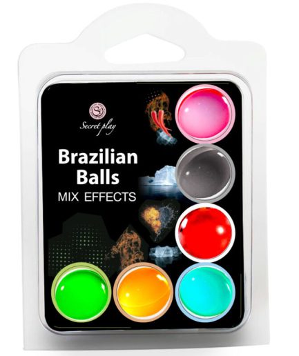 SECRET PLAY SET 6 BRAZILIAN BALLS MIX EFECTOS