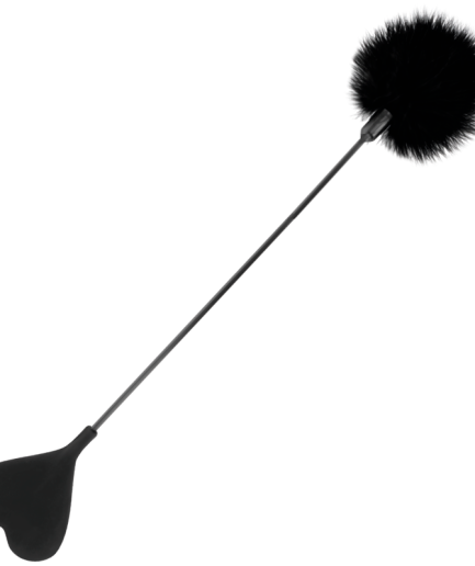 DARKNESS - FUSTA CON PLUMA LOVE NEGRO 40 CM