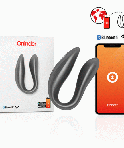 ONINDER - LISBOA ESTIMULADOR PUNTO G & CLÍTORIS NEGRO - APP GRATUITA