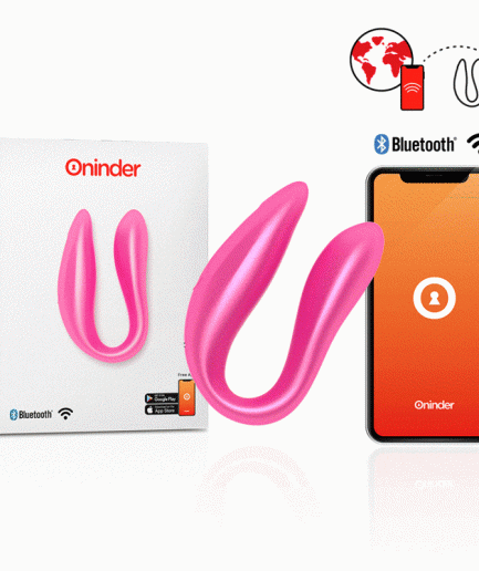 ONINDER - LISBOA ESTIMULADOR PUNTO G & CLÍTORIS ROSA - APP GRATUITA ROSA
