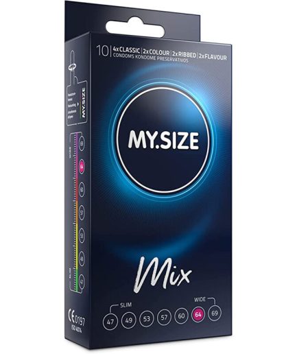 MY SIZE - MIX PRESERVATIVOS 64 MM 10 UNIDADES