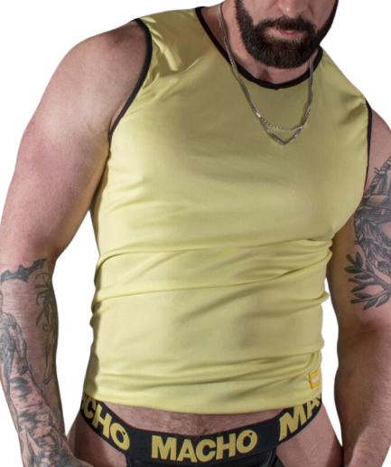MACHO - CAMISETA AMARILLO L/XL