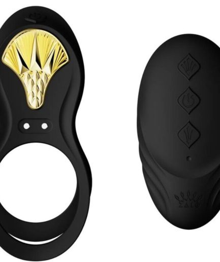 ZALO - BAYEK ANILLO VIBRADOR CONTROL REMOTO PAREJAS NEGRO