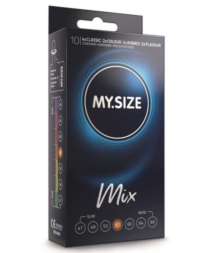 MY SIZE - MIX PRESERVATIVOS 57 MM 10 UNIDADES