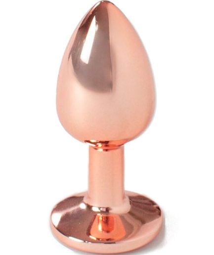 SECRETPLAY - METAL BUTT PLUG ORO ROSA TALLA S 7 CM