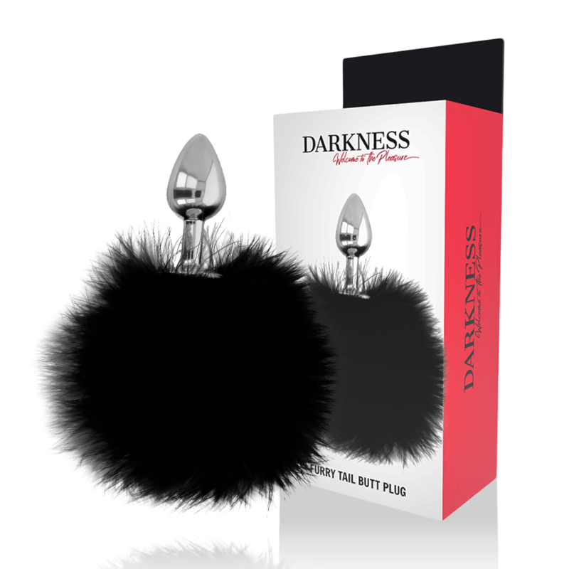 DARKNESS - EXTRA FEEL BUNNY TAIL BUTTPLUG 7 CM