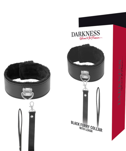 DARKNESS - COLLAR FORRADO CON CADENA TITANIUM