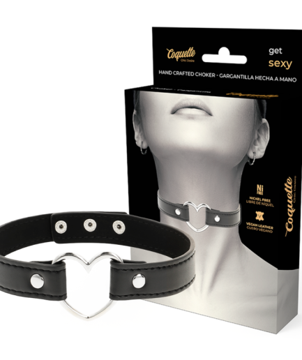 COQUETTE CHIC DESIRE - COLLAR CUERO VEGANO ACCESORIO WOMAN CORAZÓN