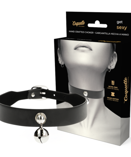 COQUETTE CHIC DESIRE - COLLAR CUERO VEGANO ACCESORIO WOMAN CASCABEL