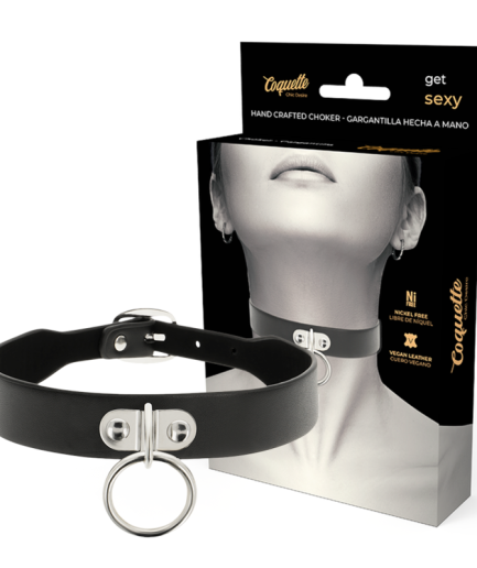 COQUETTE CHIC DESIRE - COLLAR CUERO VEGANO ACCESORIO WOMAN FETISH