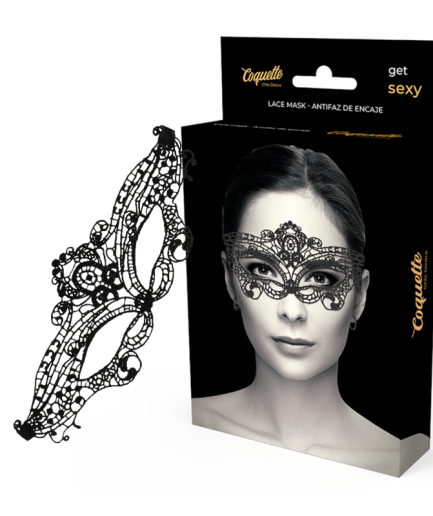 COQUETTE CHIC DESIRE - ANTIFAZ ENCAJE NEGRO FINO