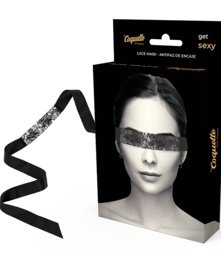 COQUETTE CHIC DESIRE - ANTIFAZ ENCAJE NEGRO CINTA