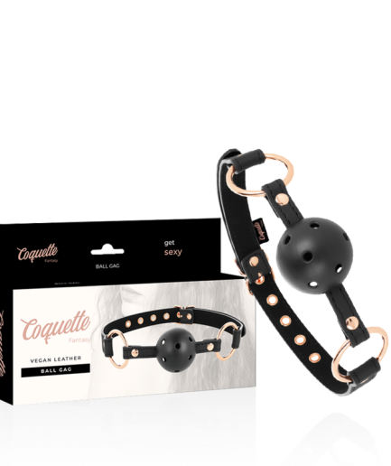 COQUETTE CHIC DESIRE - FANTASY MORDAZA TRANSPIRABLE CUERO VEGANO