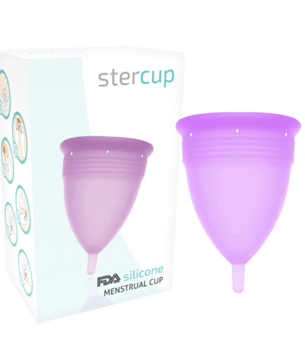 STERCUP - COPA MENSTRUAL FDA SILICONA LILA - TALLA L