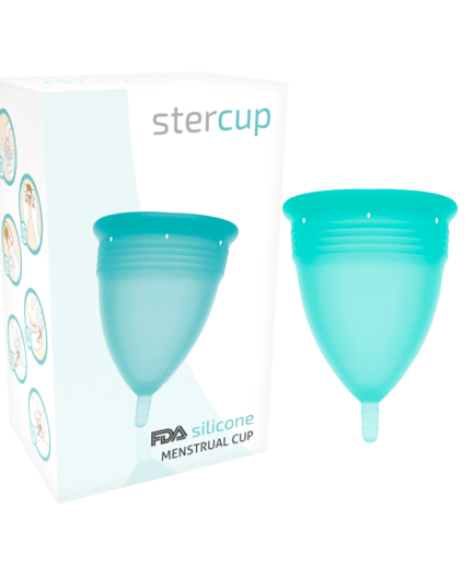 STERCUP - COPA MENSTRUAL FDA SILICONA AQUAMARINA - TALLA S