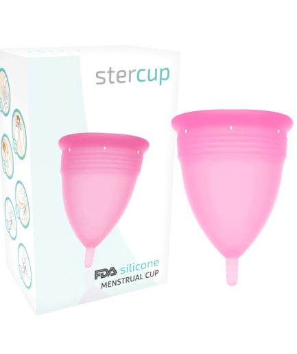 STERCUP - COPA MENSTRUAL FDA SILICONA ROSA - TALLA L