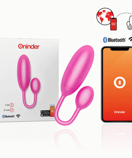 ONINDER - DENVER HUEVO VIBRADOR ROSA 7 X 2.7 CM - APP GRATUITA