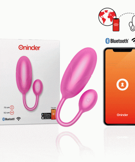 ONINDER - TOKYO HUEVO VIBRADOR ROSA 7.5 X 3.2 CM - APP GRATUITA