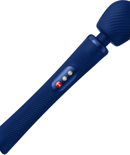 FUN FACTORY - VIM WAND RUMBLE VIBRADOR RECARGABLE SILICONA AZUL MEDIANOCHE