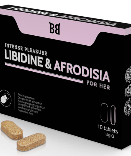 BLACK BULL - LIBIDINE & AFRODISIA PLACER INTENSO PARA MUJER 10 CÁPSULAS