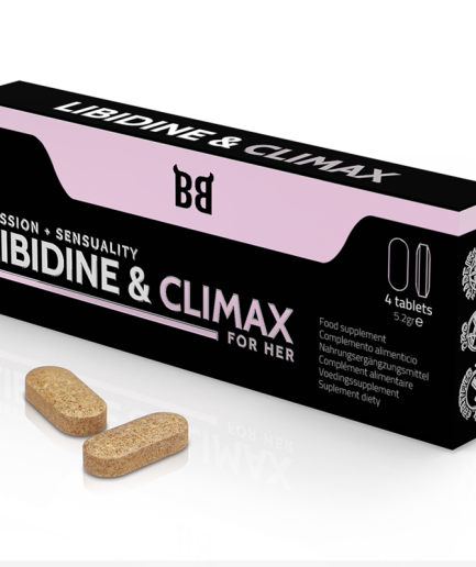 BLACK BULL - LIBIDINE & CLIMAX AUMENTO LÍBIDO PARA MUJER 4 CÁPSULAS