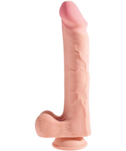 KING COCK - PENE REALISTICO 3D CON TESTICULOS 24.8 CM NATURAL