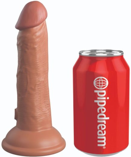KING COCK - ELITE DILDO REALISTICO SILICONA 15.2 CM CARAMELO