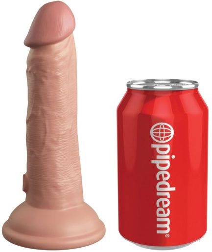 KING COCK - ELITE DILDO REALISTICO VIBRADOR & SILICONA 15.2 CM