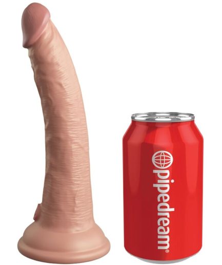 KING COCK - ELITE DILDO REALISTICO VIBRADOR & SILICONA CONTROL REMOTO 17.8 CM