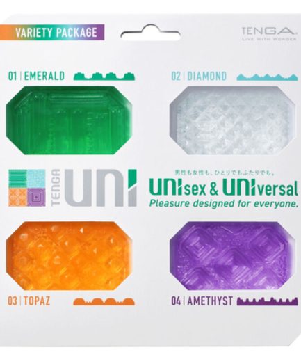 TENGA - UNI VARIETY MASTURBADOR DEDAL PACK 4 UDS
