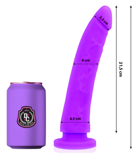 DELTA CLUB - TOYS DILDO LILA SILICONA MEDICA 23 CM -O- 4.5 CM