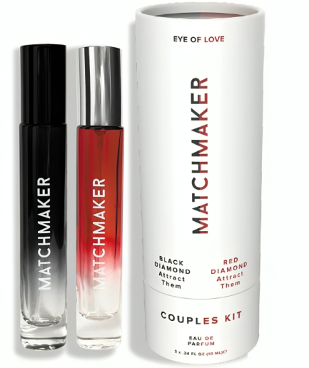 EYE OF LOVE - MATCHMAKER BLACK & RED DIAMOND KIT PAREJAS PERFUME FEROMONAS 10 ML