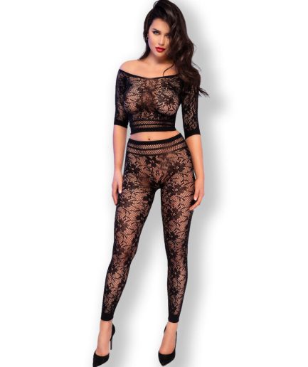 CHILIROSE - CR 4661 TOP & LEGGINS NEGRO S/M