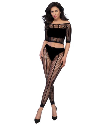 CHILIROSE - CR 4647 TOP & LEGGINS NEGRO S/M