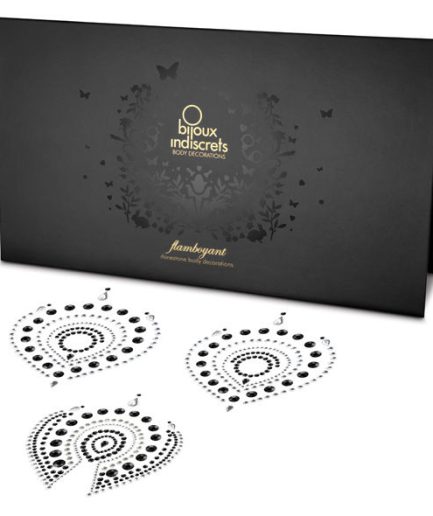 BIJOUX - INDISCRETS FLAMBOYANT NEGRO & PLATA