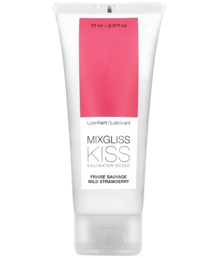 MIXGLISS - LUBRICANTE BASE AGUA SABOR A FRESA 70 ML