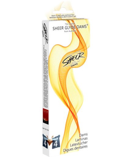 SHEER GLYDE - DAMS LAMINAS LATEX SEXO ORAL COLA