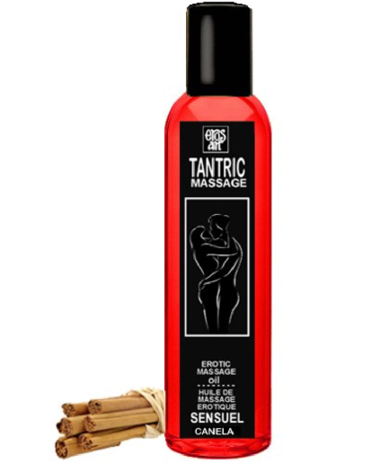 EROS-ART - ACEITE MASAJE TANTRICO NATURAL Y AFRODISÍACO CANELA 100 ML