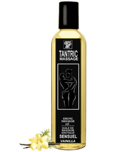 EROS-ART - ACEITE MASAJE TANTRICO NATURAL Y AFRODISÍACO VAINILLA 100 ML