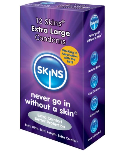 SKINS - PRESERVATIVO XXL 12 UDS