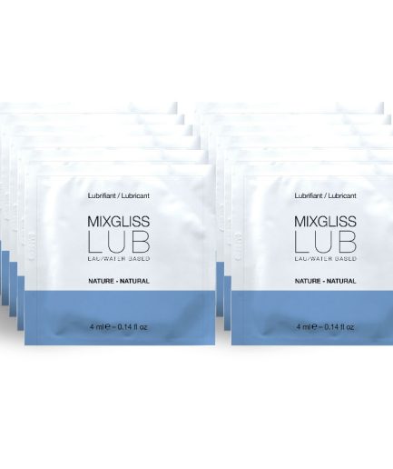 MIXGLISS - LUBRICANTE BASE DE AGUA NATURAL 12 MONODOSIS 4 ML