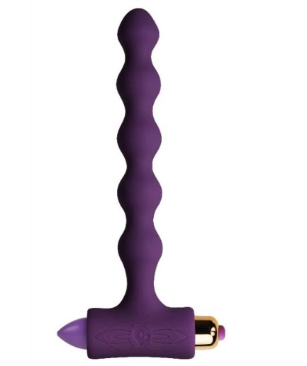 ROCKS-OFF - PLUG ANAL CON VIBRACIÓN Y ONDULACIONES PETITE SENSATIONS PEARLS