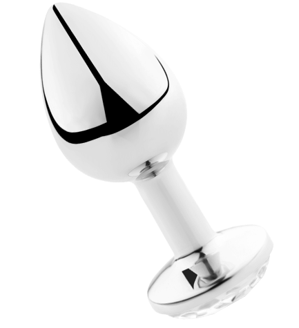 SECRETPLAY - PLUG ANAL ALUMINIO TRANSPARENTE 8 CM
